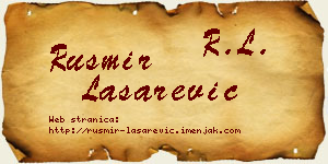 Rusmir Lašarević vizit kartica